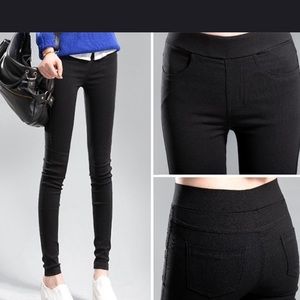 Black Stretch Pencil Pants NWT